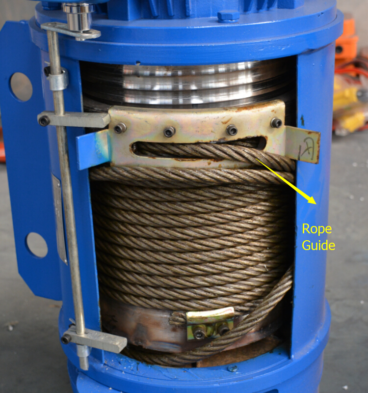 The rope core in electric hoist wire rope