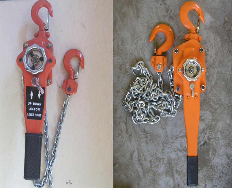 Lever chain hoist application