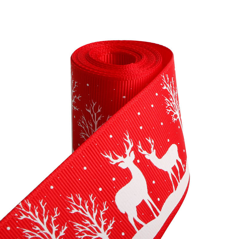 printed Christmas ribbon