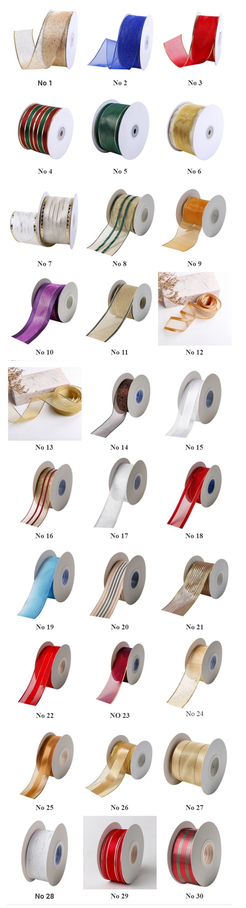 Wire edge organza ribbon (2)