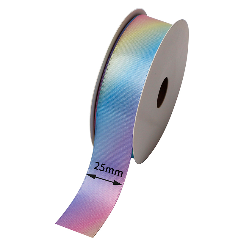 25mm rainbow ribbon