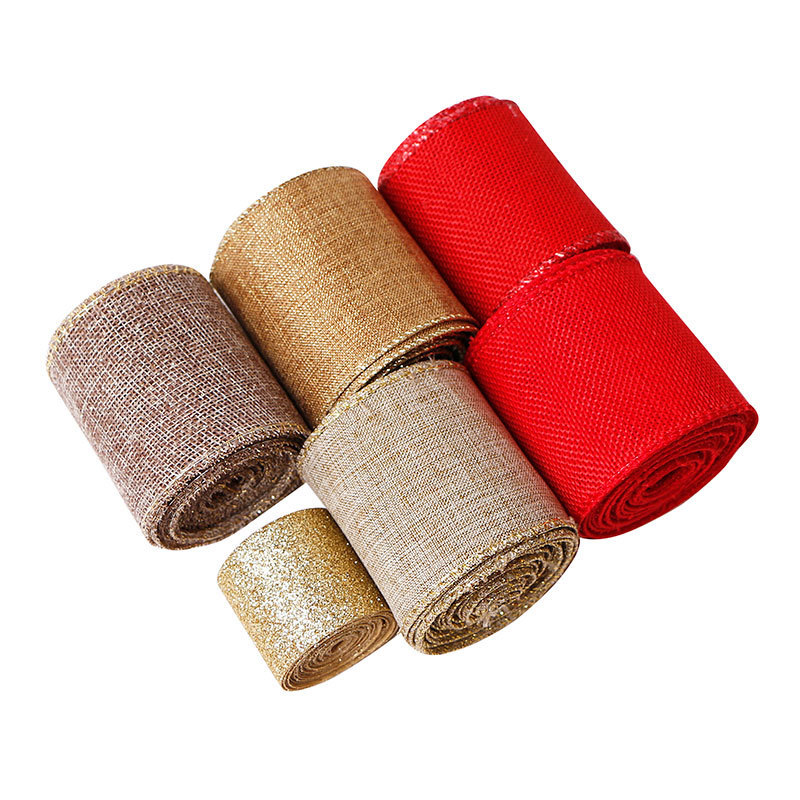 Burlap ribbon for decoration