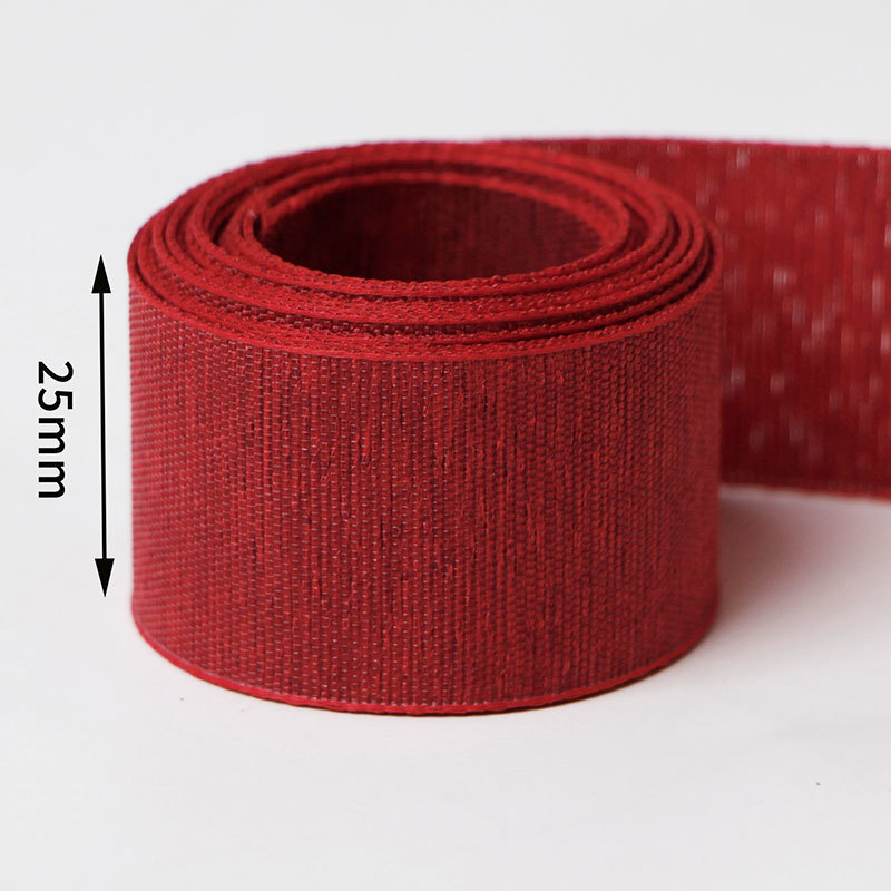 25mm solid burlap ribbon