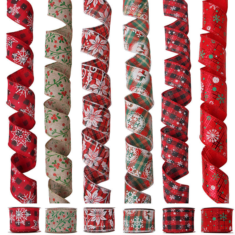 wired christmas ribbon