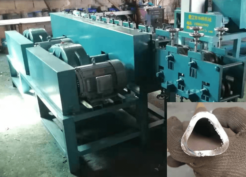 Triangle steel pipe making machine