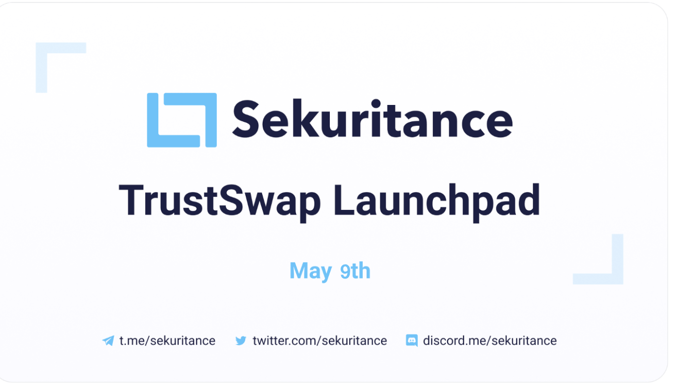 Sekuritance 将于5月9日重磅首发Trustswap