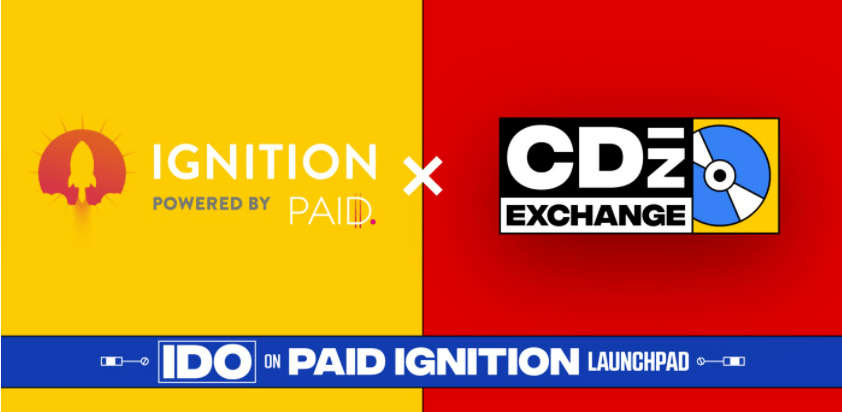 CDzExchange将在PAID Ignition上IDO! 白名单稍后公布