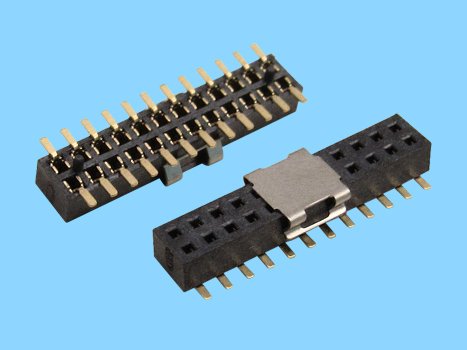 1.27mm Pitch Female Header Connector Dual Rows SMT Type H2.2mm
