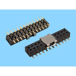 1.27mm Pitch Female Header Connector Dual Rows SMT Type H2.2mm