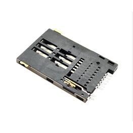SIM Card Connector without post/6PIN/Normally open 