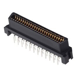 SCSI Connector CN Type Plastic Female Striaght PCB Mount 50 Pins