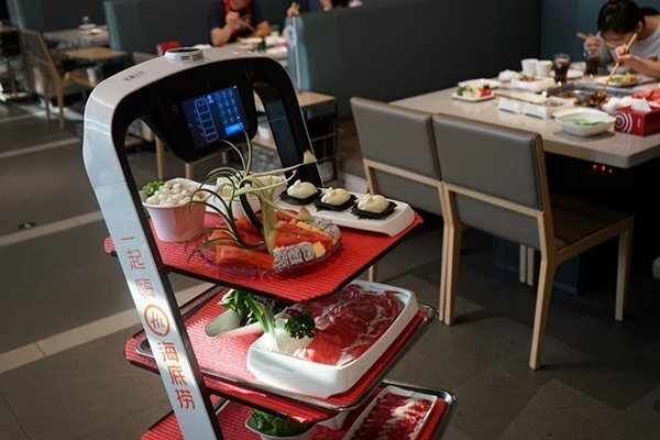 火锅店使用送餐机器人的好处