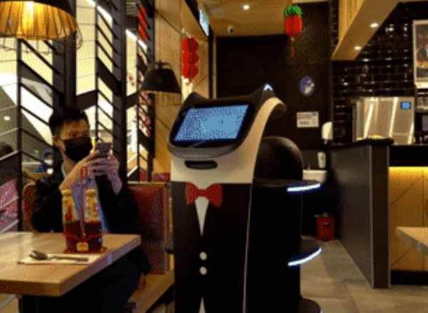 餐廳送餐機器人
