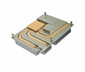 工控机CPU服务器散热器 125x95x25mm热管 铜片焊接工艺可加工定制