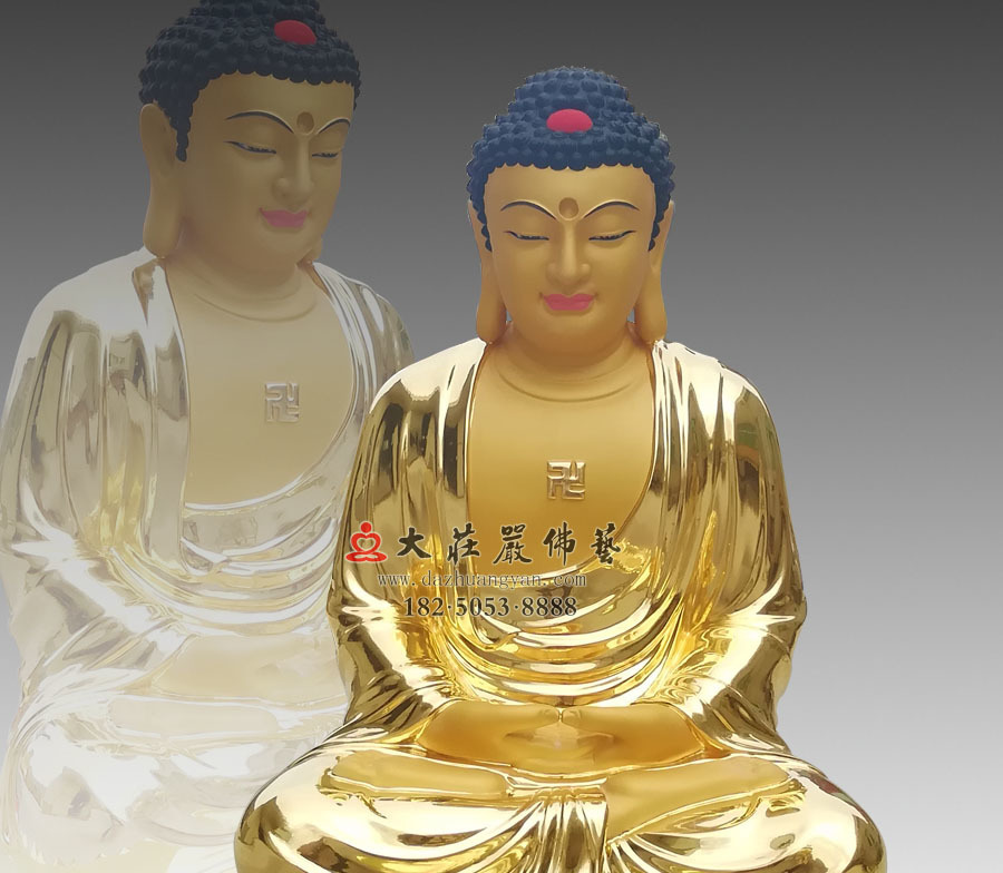 銅雕貼金釋迦牟尼佛