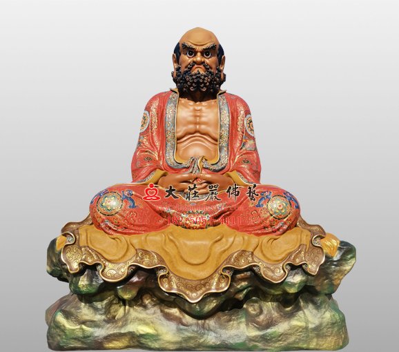 禅宗二十八祖达摩祖师雕塑 菩提达摩佛像定制
