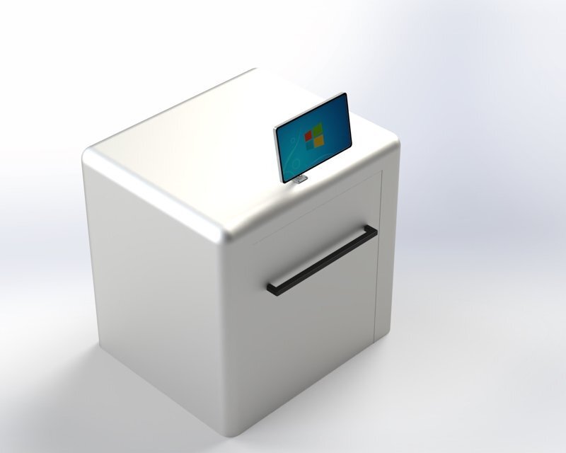 RFID服装盘点机-推车式RFID识别箱