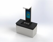 RFID立式操作台 超高频读写器 仓库 门店自助收银机 RFID智能收银系统