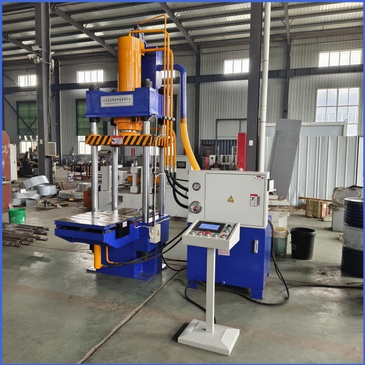 100T四柱液压机移动工作台按需定制全自动粉末成型油压机