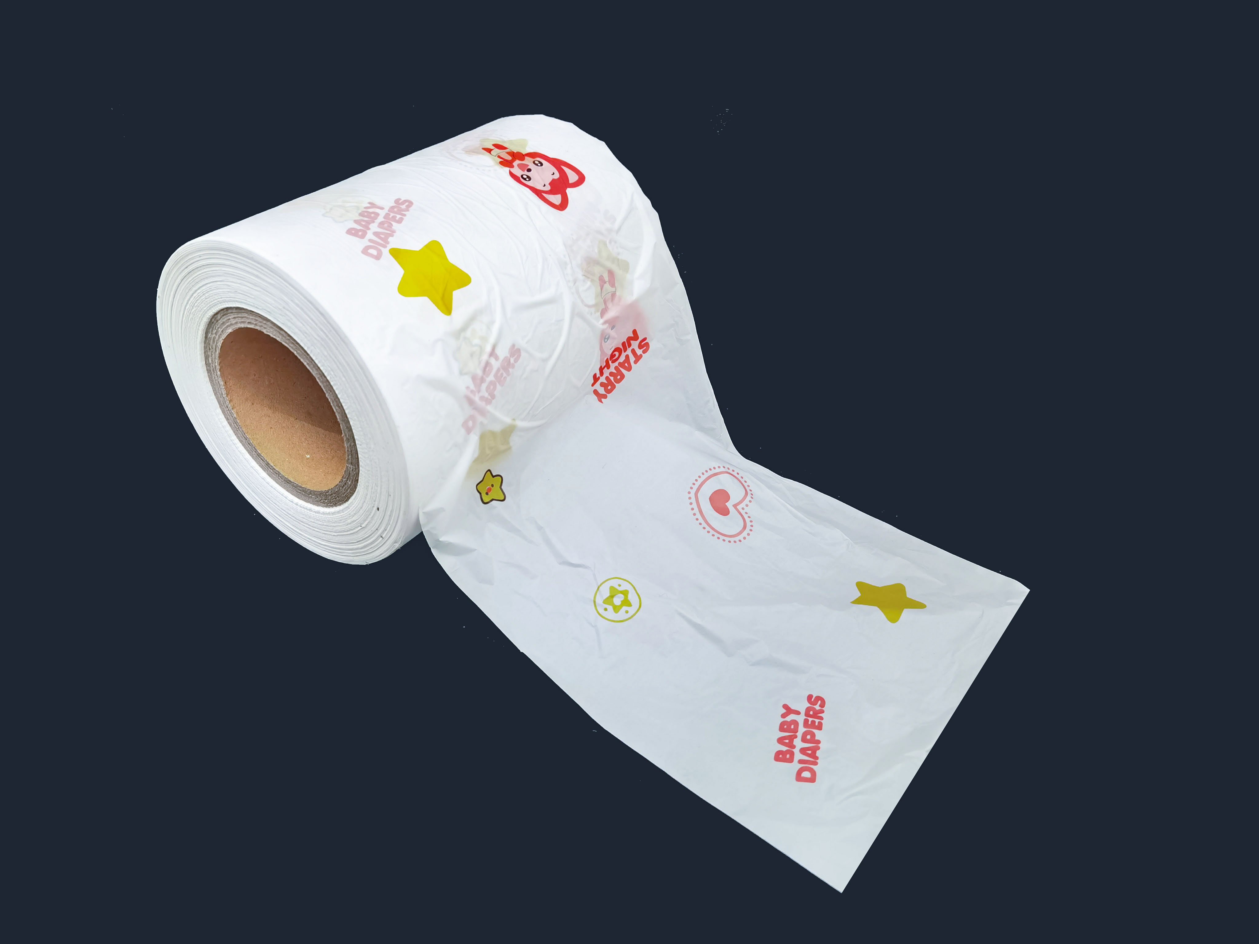 Venta de Película de PE de Materia Prima Desechable para Pañales para bebés a granel