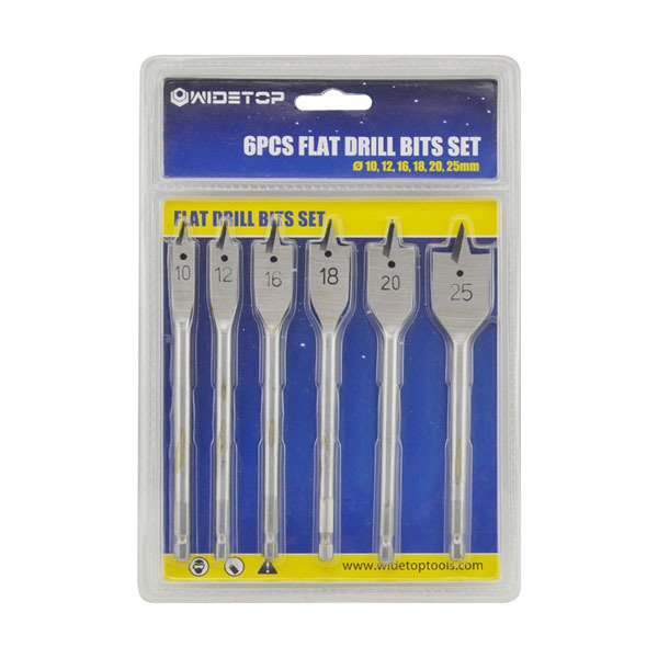  WD31060-6PCS  Flat Drill Bits Set