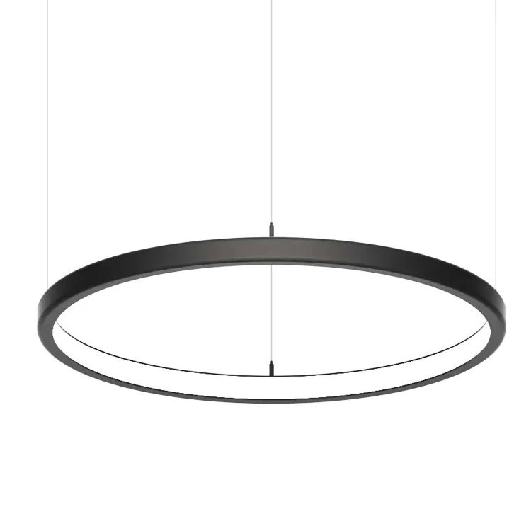 Aliminum Profile Curved Round Circle Design LED Ring Suspension Light