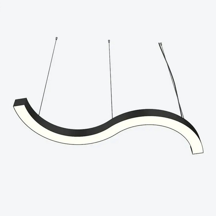 Fast Delivery Dimmable Office Customized Shape Curved Linear Light