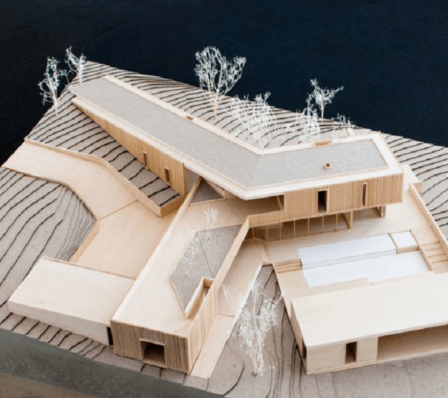What scale is used in most architectural models?