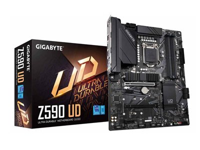 GIGABYTE Z590 UD LGA 1200 Intel Z590 ATX Motherboard with Triple M.2, PCIe 4.0, USB 3.2 Gen 2, 2.5Gb
