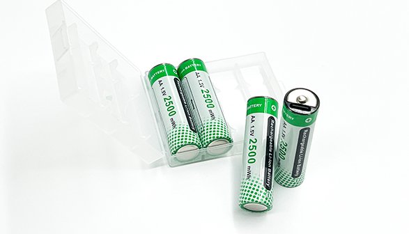 Estuche personalizado con batería de litio recargable AA