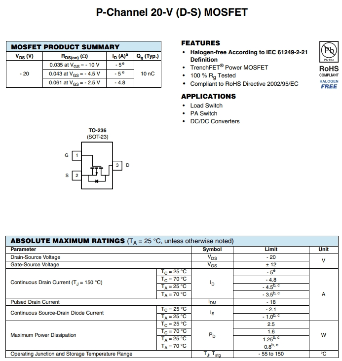 AO2301参数