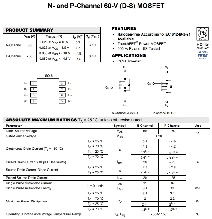 IRF7343TRPBF参数
