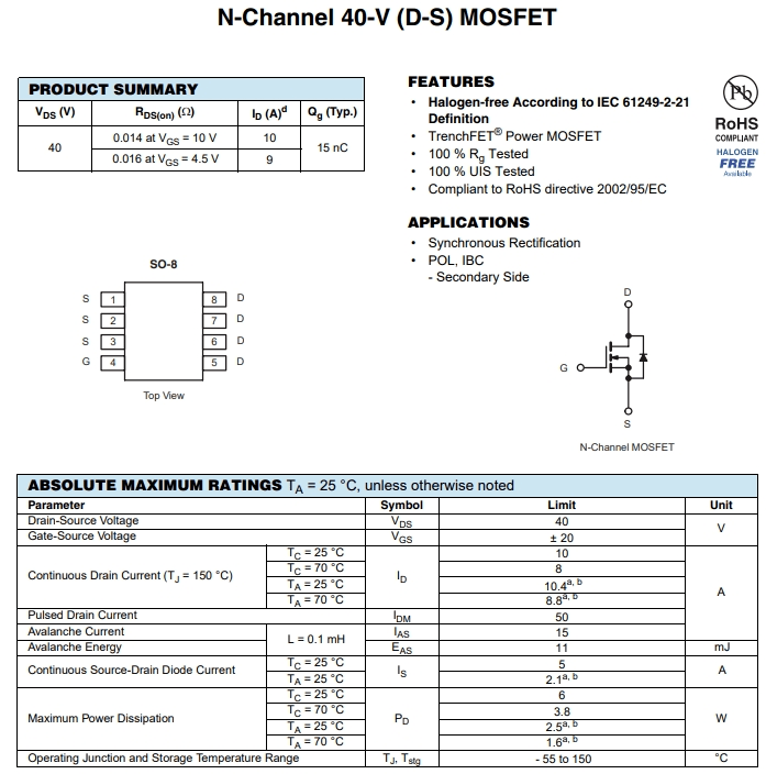 AO4480参数