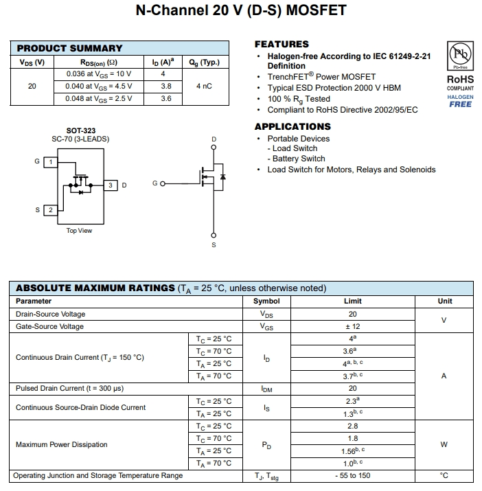 SI1304BDL参数