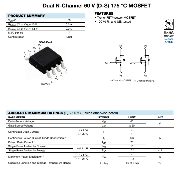 SI4946BEY-T1-E3参数