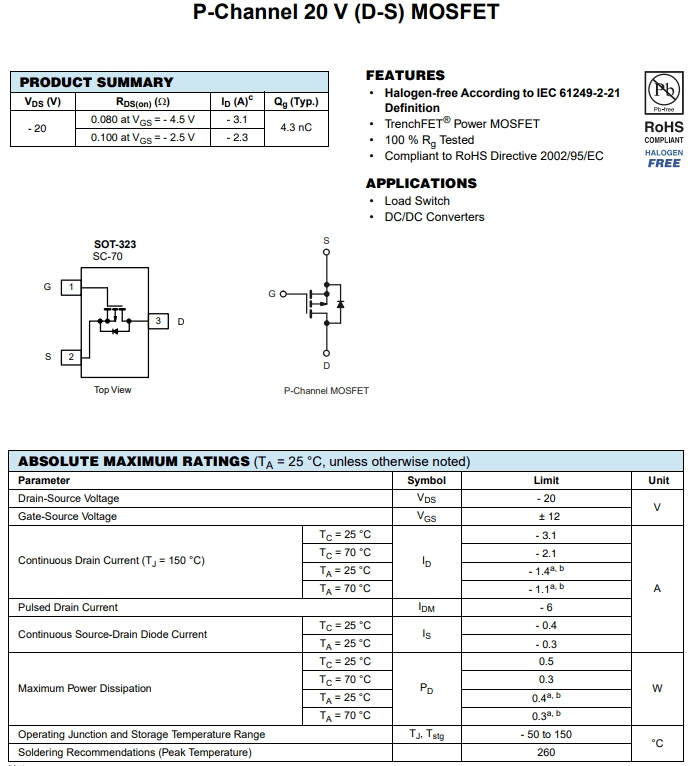 AO7401参数