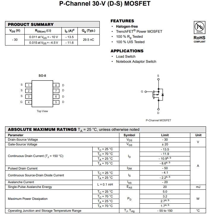 IRF9310TRPBF&-9参数