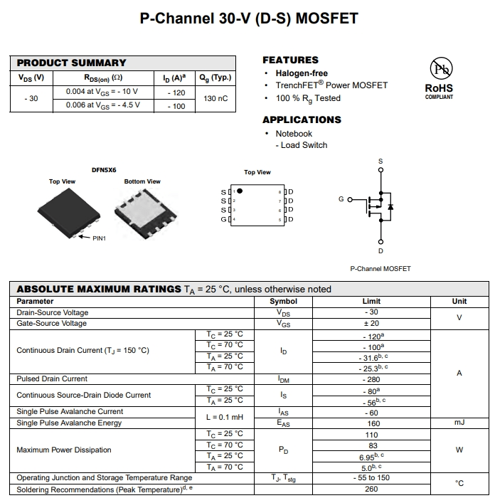 SI7483ADP参数