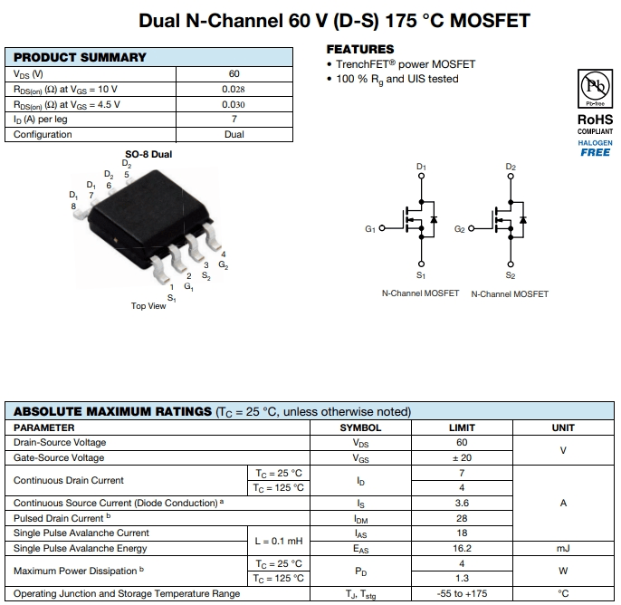 SI9945BDY-T1-E3参数
