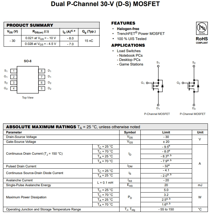 AO4813参数