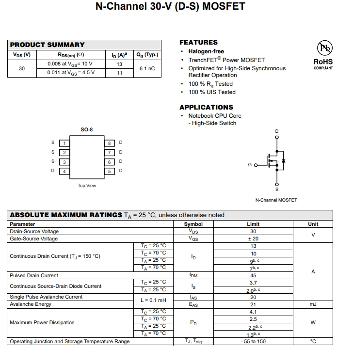 IRF7811AVTRPBF参数