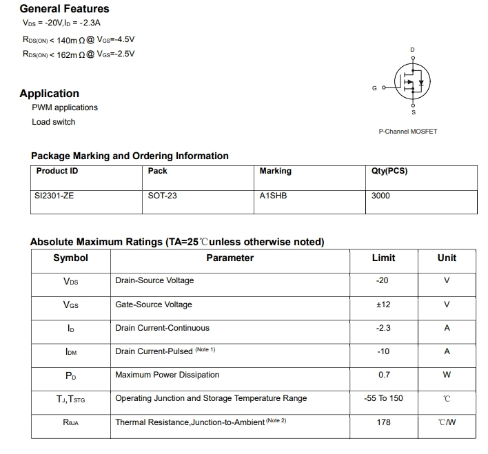 SI2301-ZE