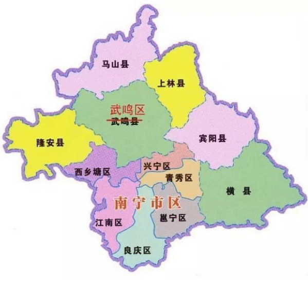 南宁市地图