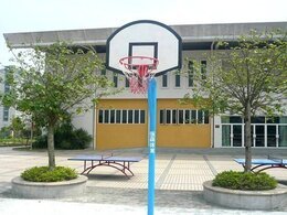 如何安装地埋圆管篮球架？