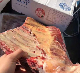 进口冷冻带骨牛前部位肉6肋