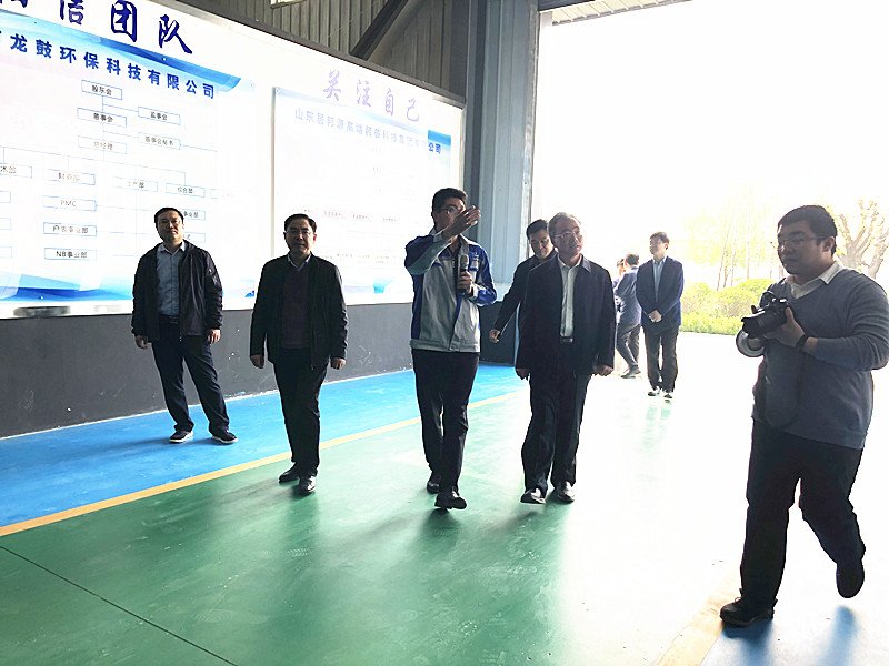 商河县政协主席王玉忠一行莅临山东汘沄智能考察