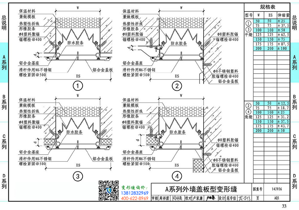 14j936变形缝建筑构造第33页_14j936图集aq1