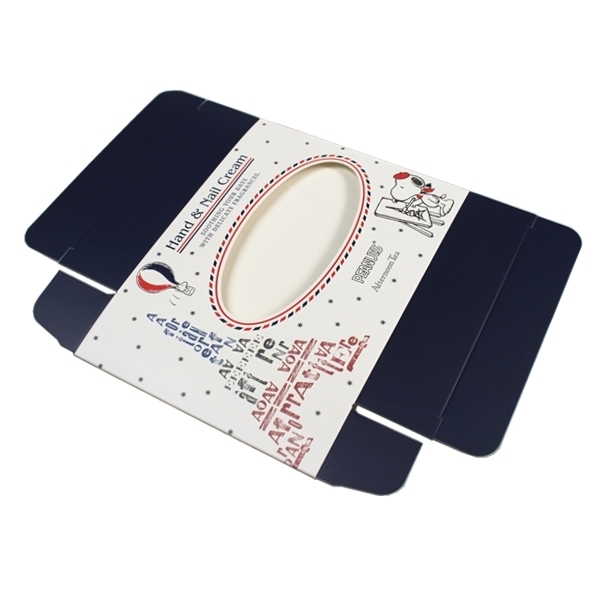 Custom Small Cardboard Boxes Packaging For Hand Nail Cream With Window