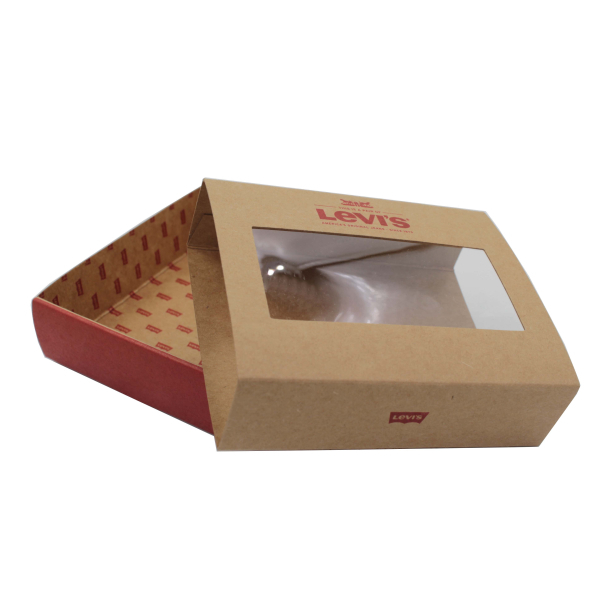Customized Biodegradable Kraft Paper Packaging Slid Drawer Box Double