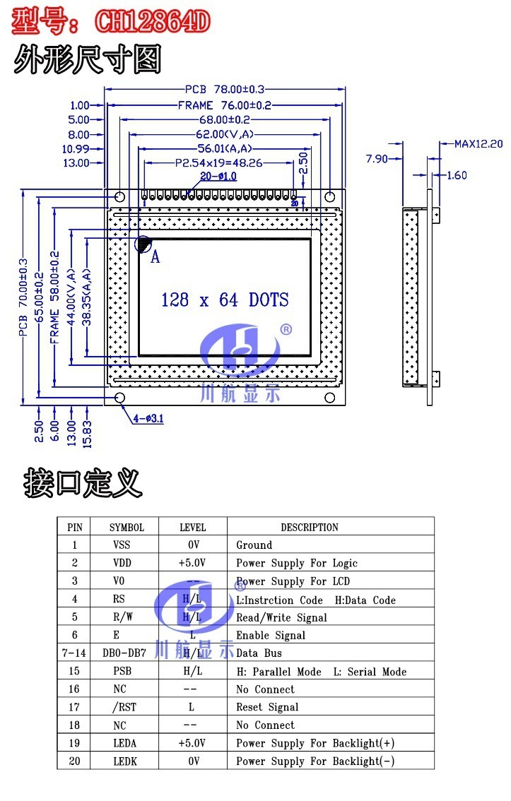 CH12864D-大圖參數